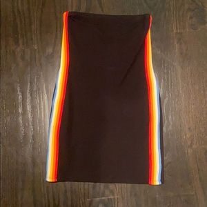 Rainbow tube dress
